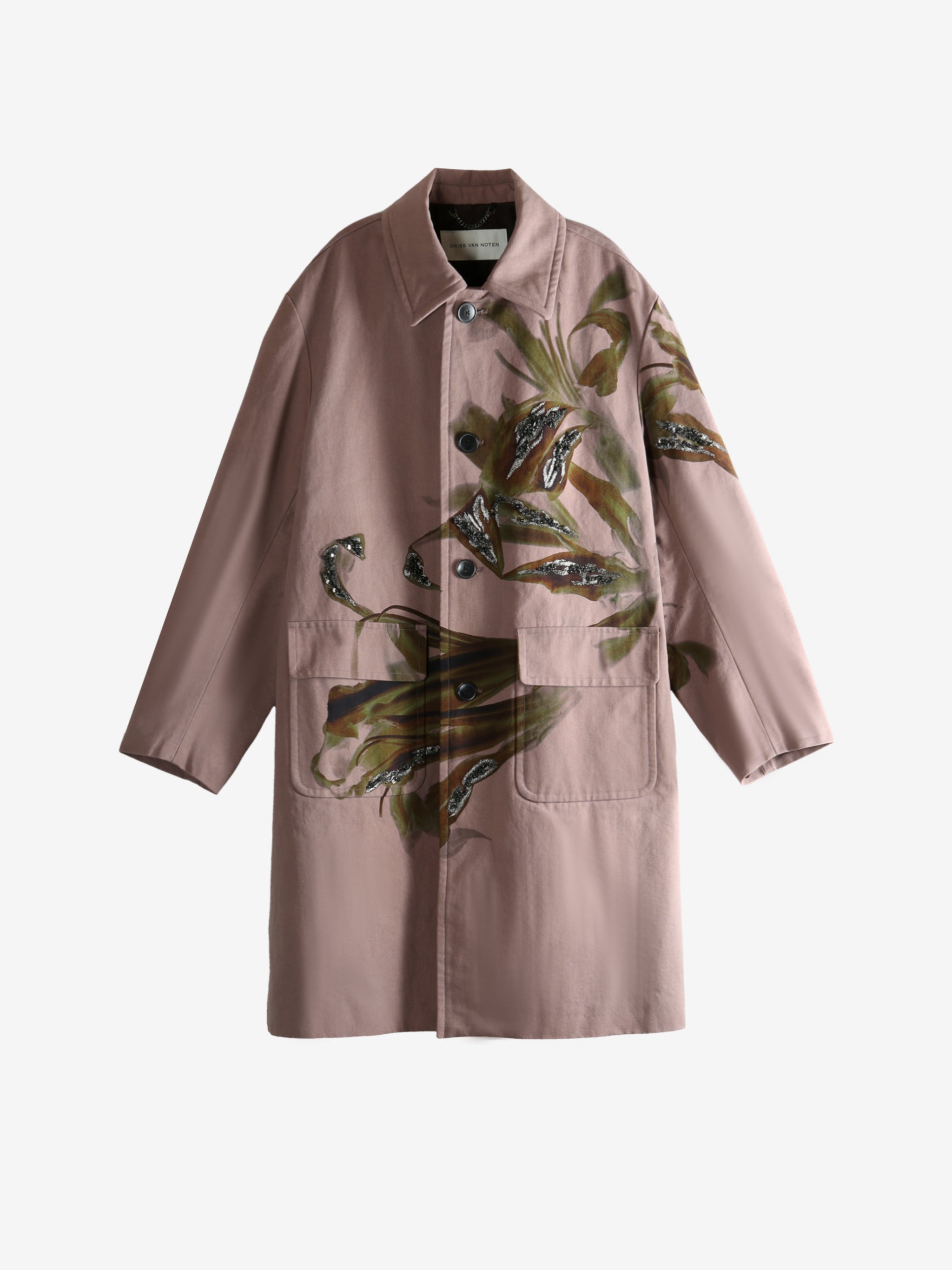 Pink coat, front view