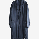 Navy coat, front view