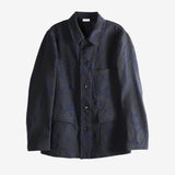 Navy jacket, front view