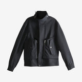 Black jacket, front view