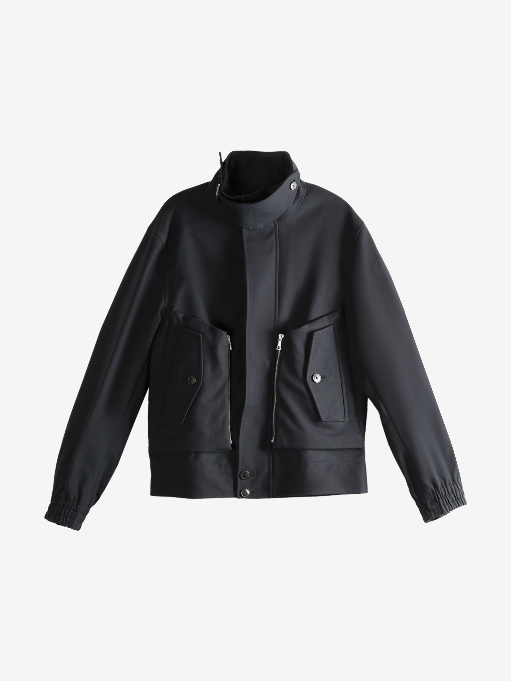 Black jacket, front view