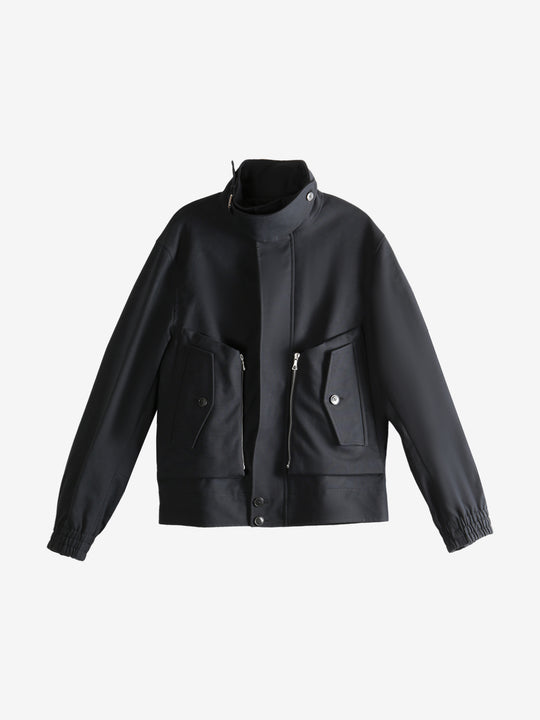 Black jacket, front view