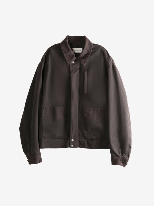 Brown jacket, front view