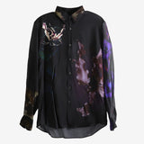 Black shirt, front view