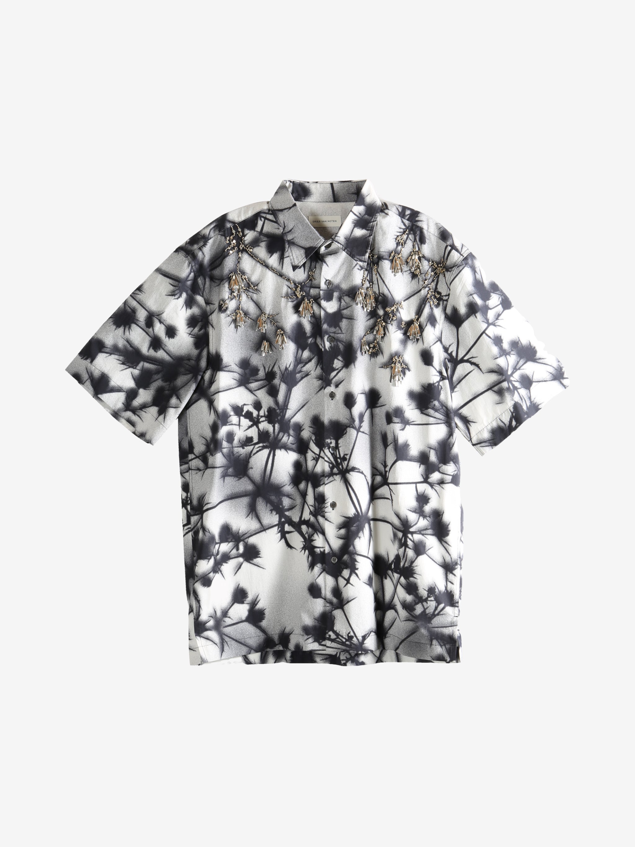 Black shirt, front view