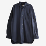 Navy shirt, front view