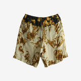 Green pants, front view