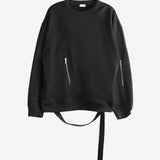 Black sweater, front view