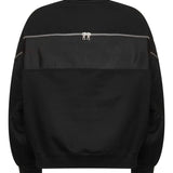 Black sweater,back view