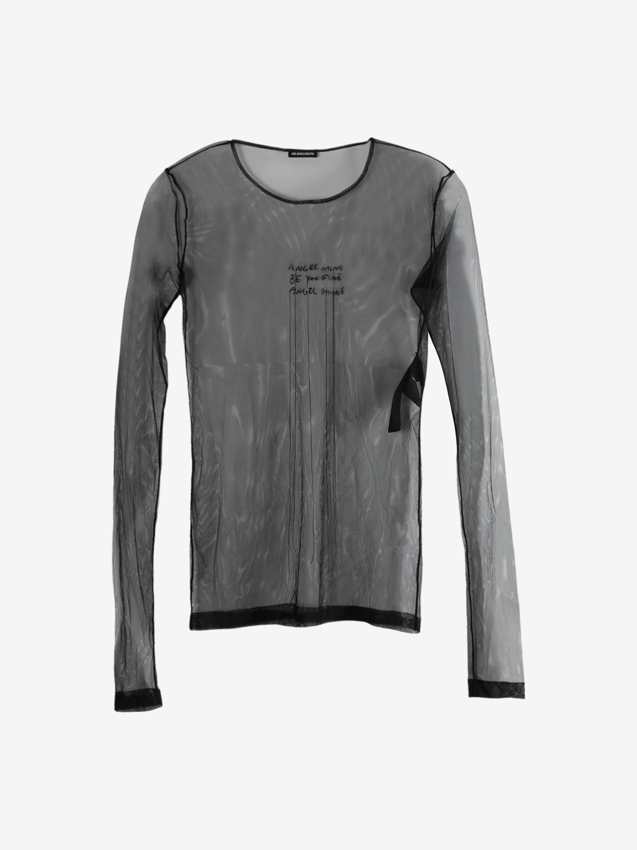 Black t-shirt, front view