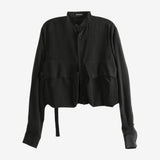 Black shirt, front view