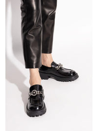 VERSACE - Women Calf Leather Loafers