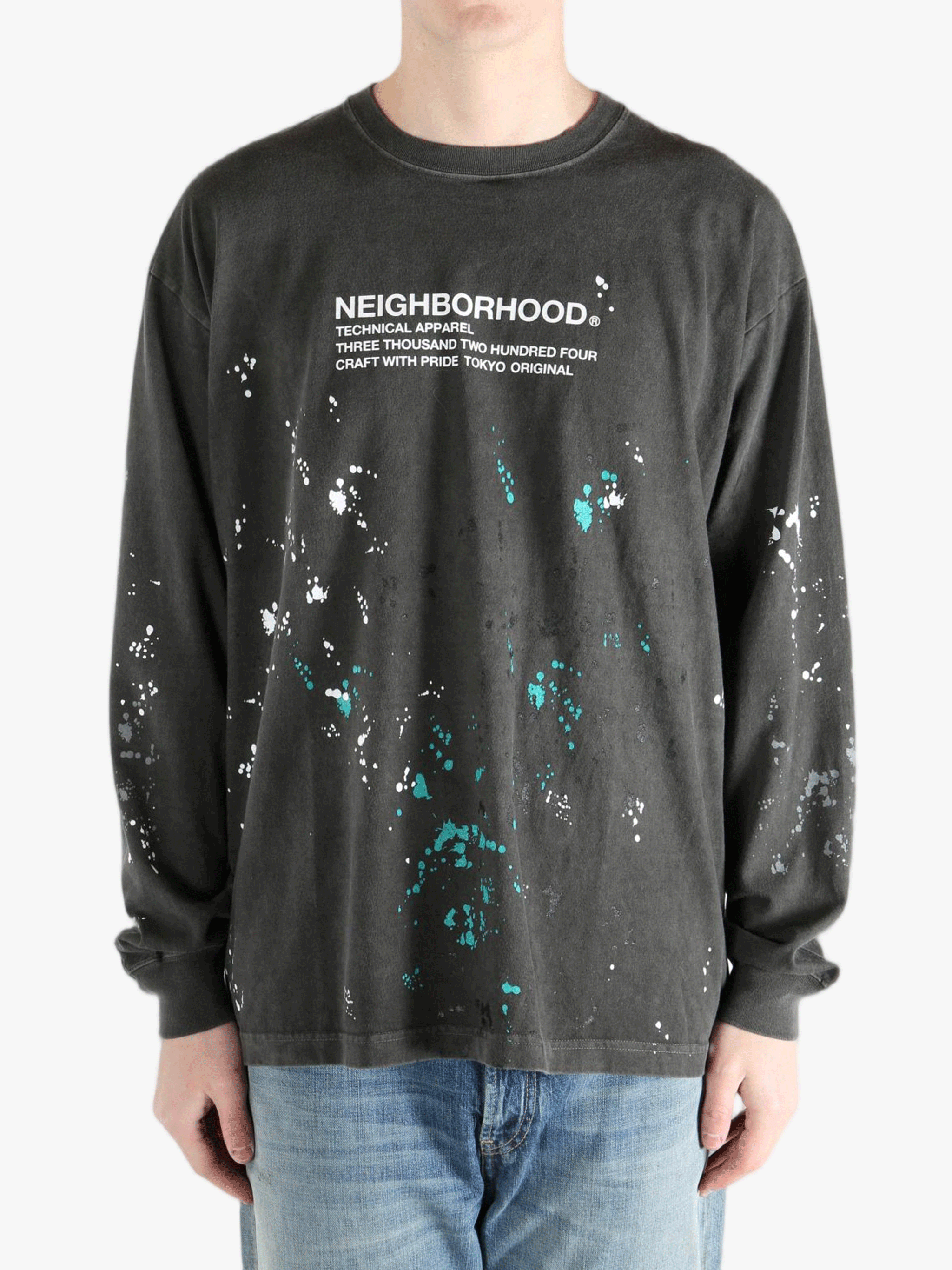 Black t-shirt worn by a person, showing the t-shirt fit