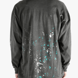 Black t-shirt worn by a person, showing the t-shirt fit