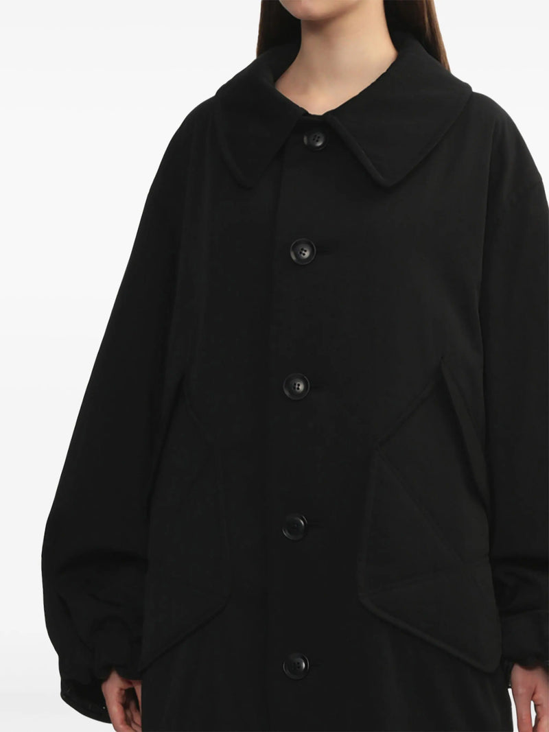 Y'S - Women Chino Cloth U-Big Pocket Coat