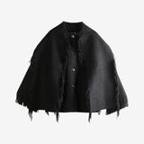 Black jacket, front view