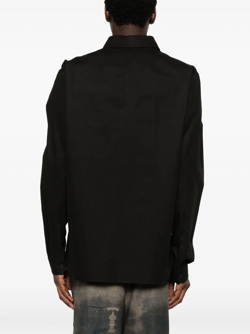 RICK OWENS - Men Cotton Poplin Work Shirt