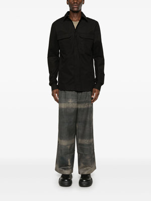 RICK OWENS - Men Cotton Poplin Work Shirt