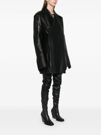 RICK OWENS - Women Leather Officer Jacket