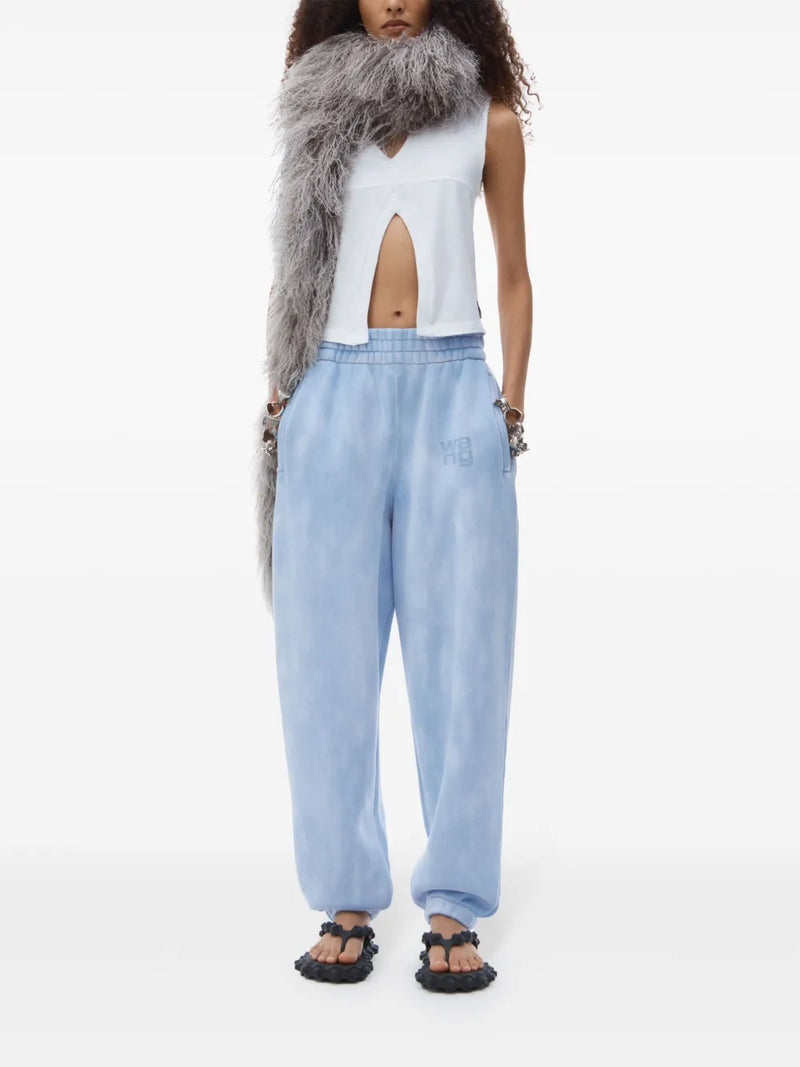 T BY ALEXANDER WANG - Women Essential Terry Classic Puff Paint Logo Sweatpants