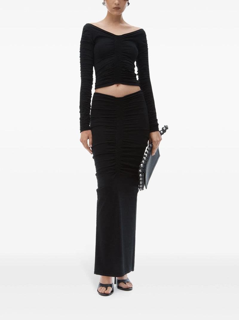 ALEXANDER WANG - Women Ruched Maxi Skirt