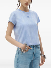 T BY ALEXANDER WANG - Women Essential JSY Shrunk W/Puff Logo & Bound Neck Tee