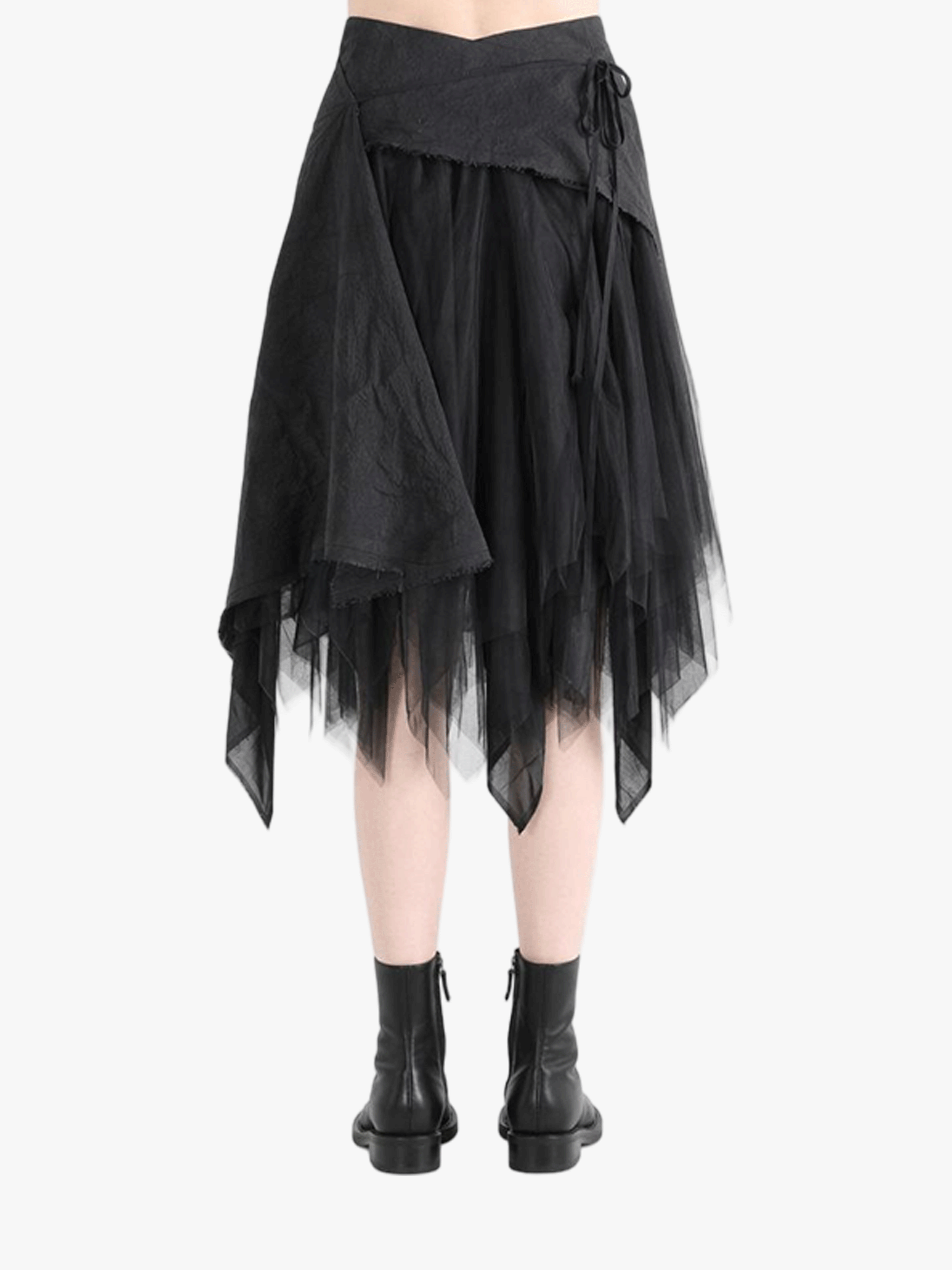 Black dress worn by a person, showing the dress' fit