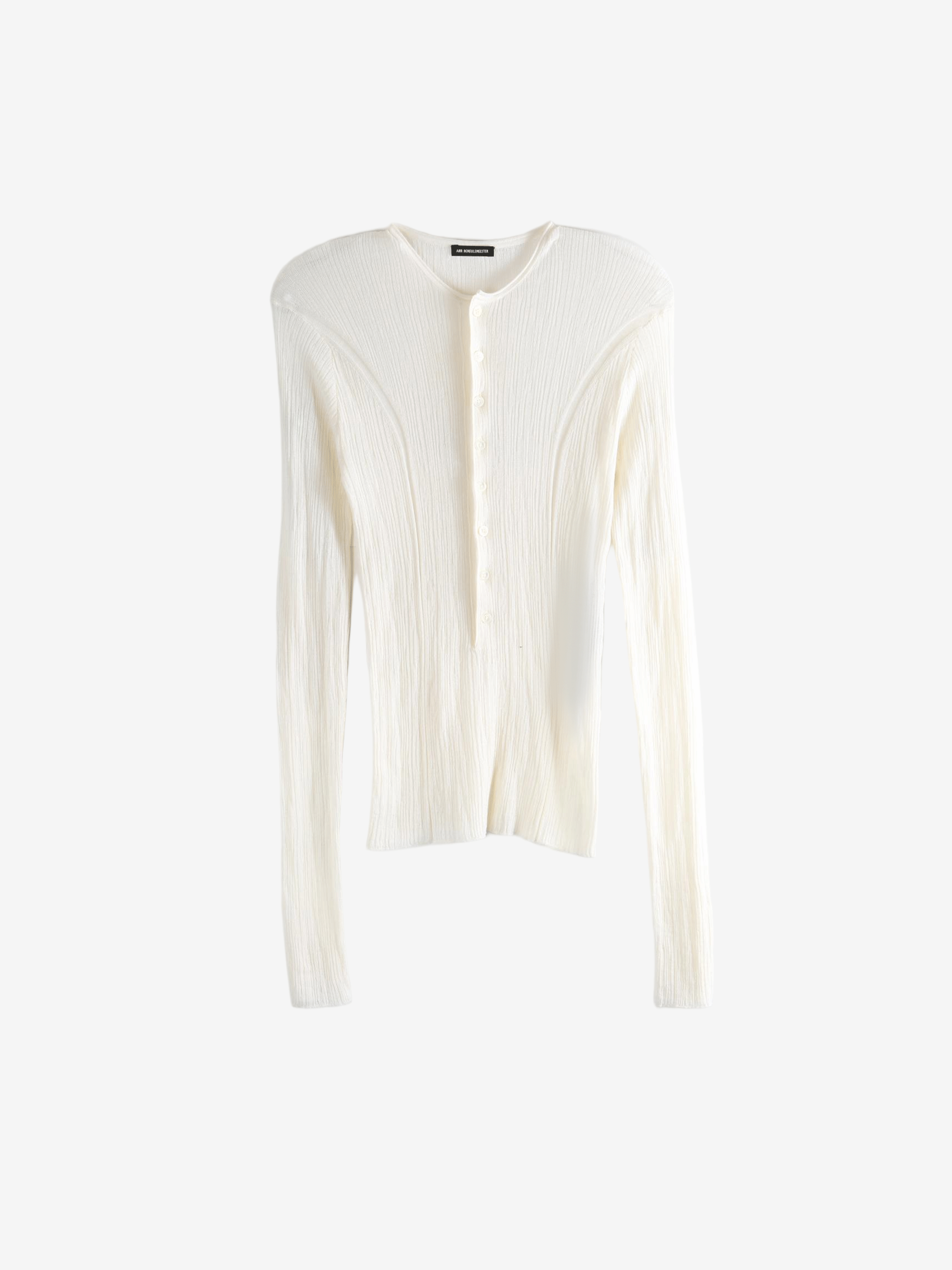White knitwear, front view