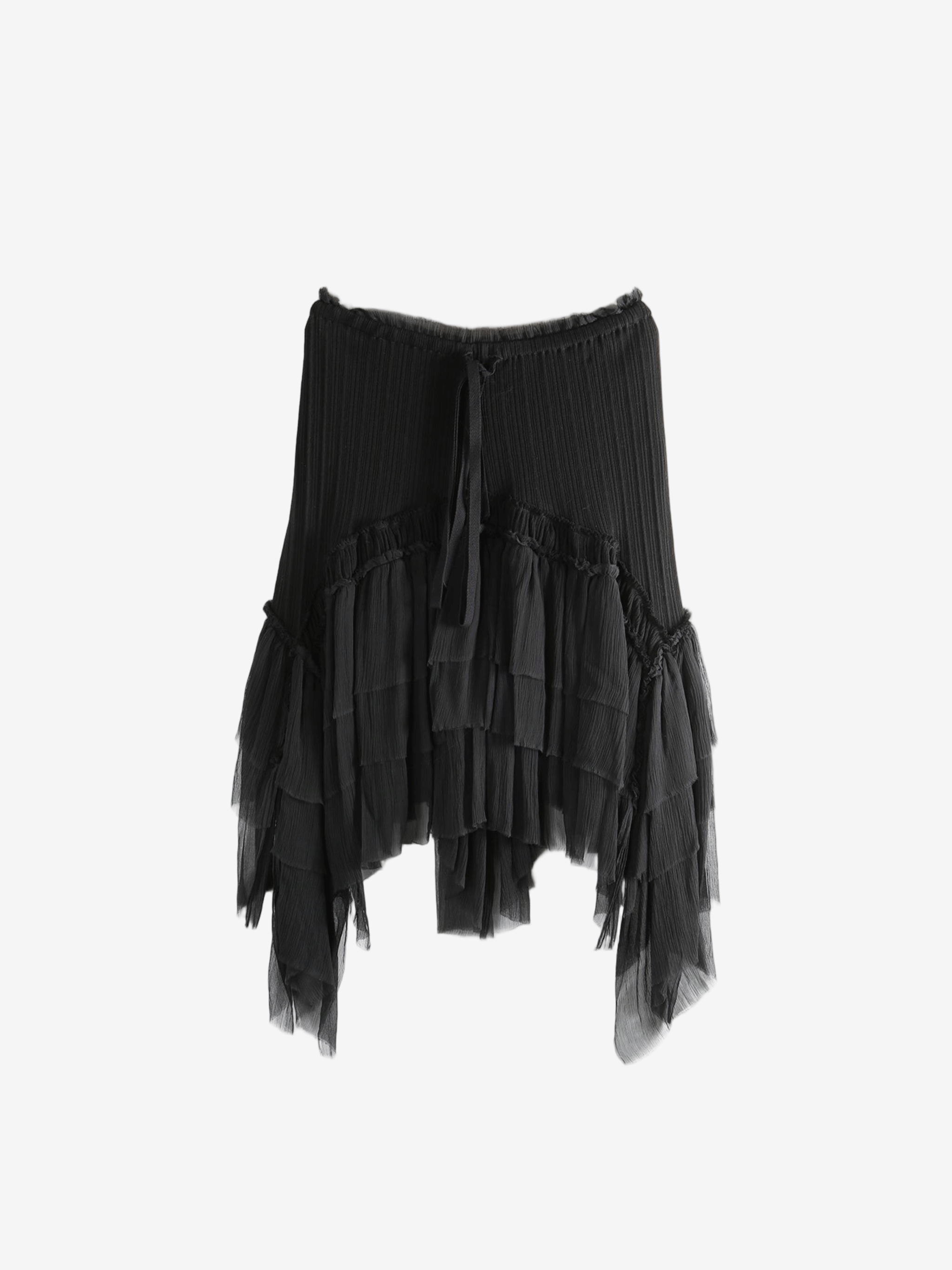 Black skirts, front view