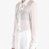 ANN DEMEULEMEESTER - Women Erma Slim Fit Ruffled Shirt