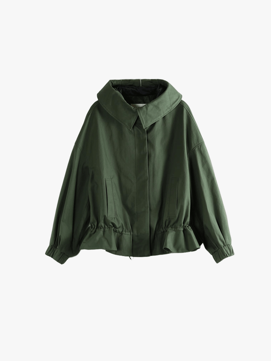 Green jacket, front view