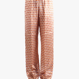 Brown pant worn by a person, showing the pant's fit