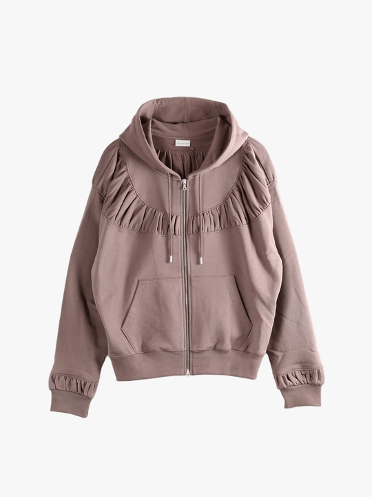 Tan hoodies,front view