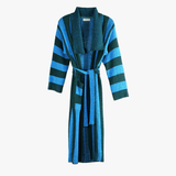 Blue knitwear, front view