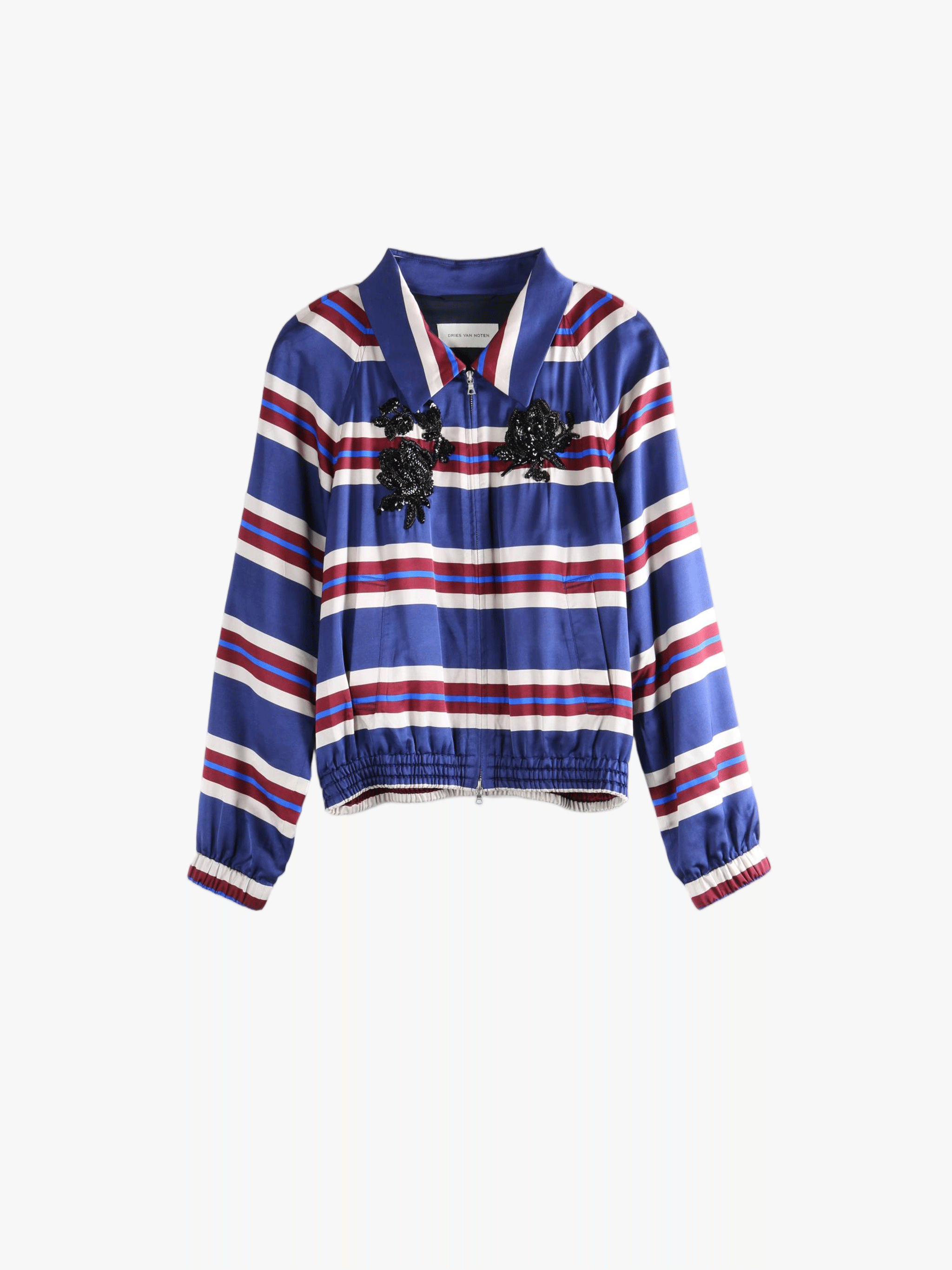 Blue jacket, front view