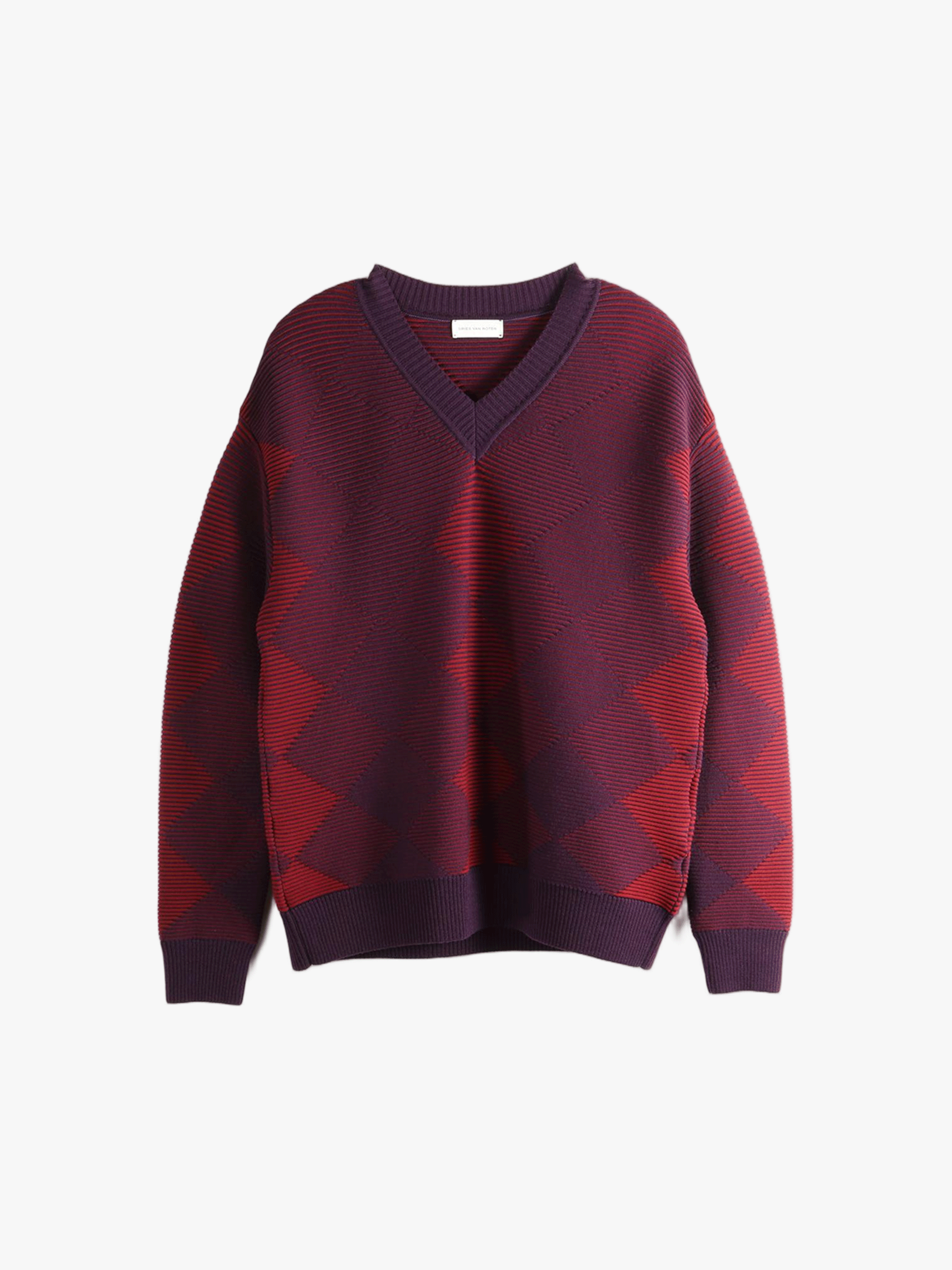 Red sweater, front view