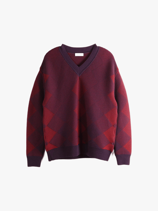 Red sweater, front view