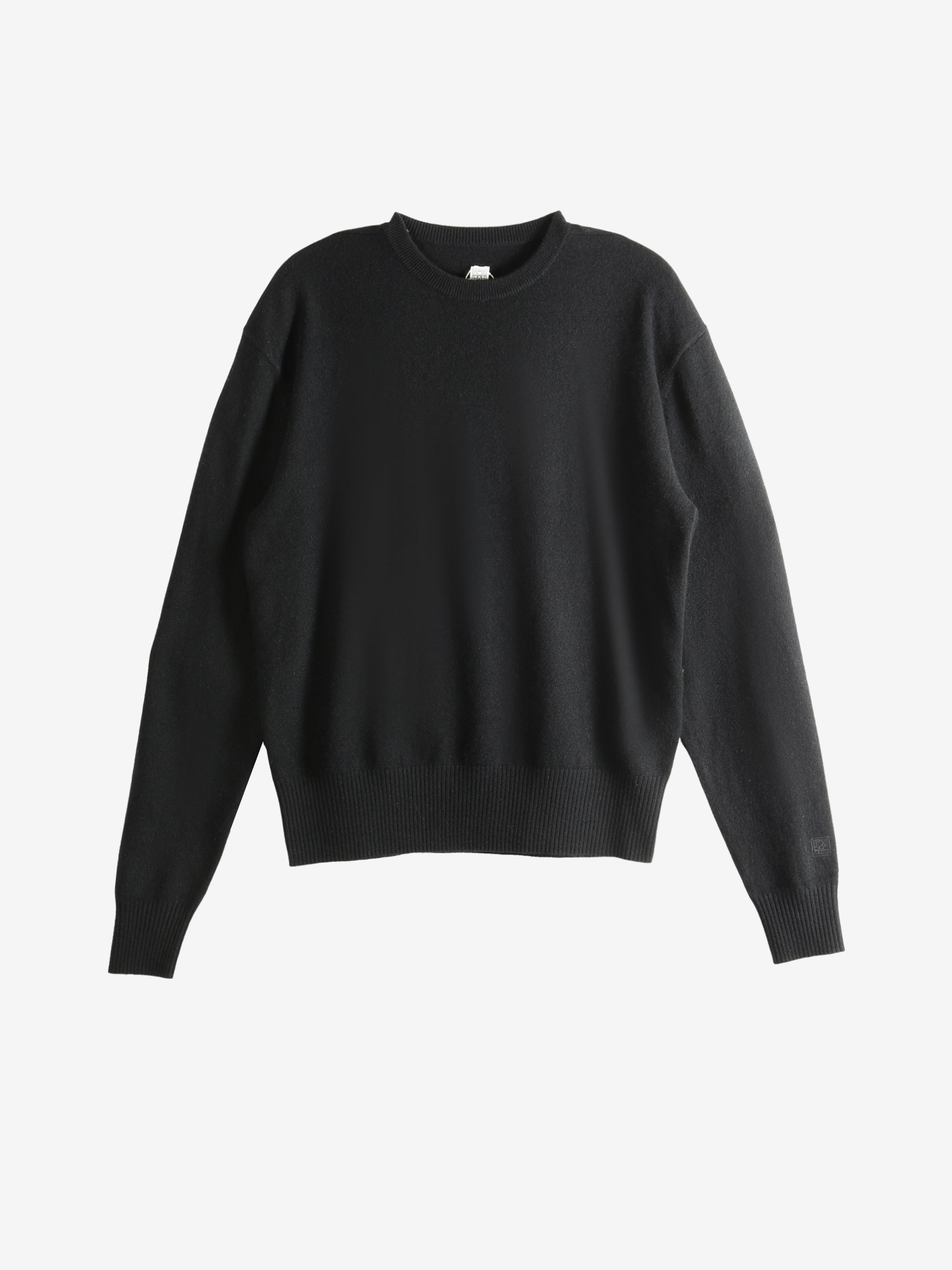 Black knitwear, front view