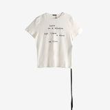 Ivory T-shirt, front view