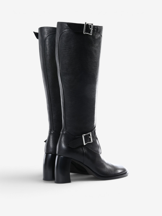 black shoe, side view