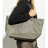 Grey bag, full body view