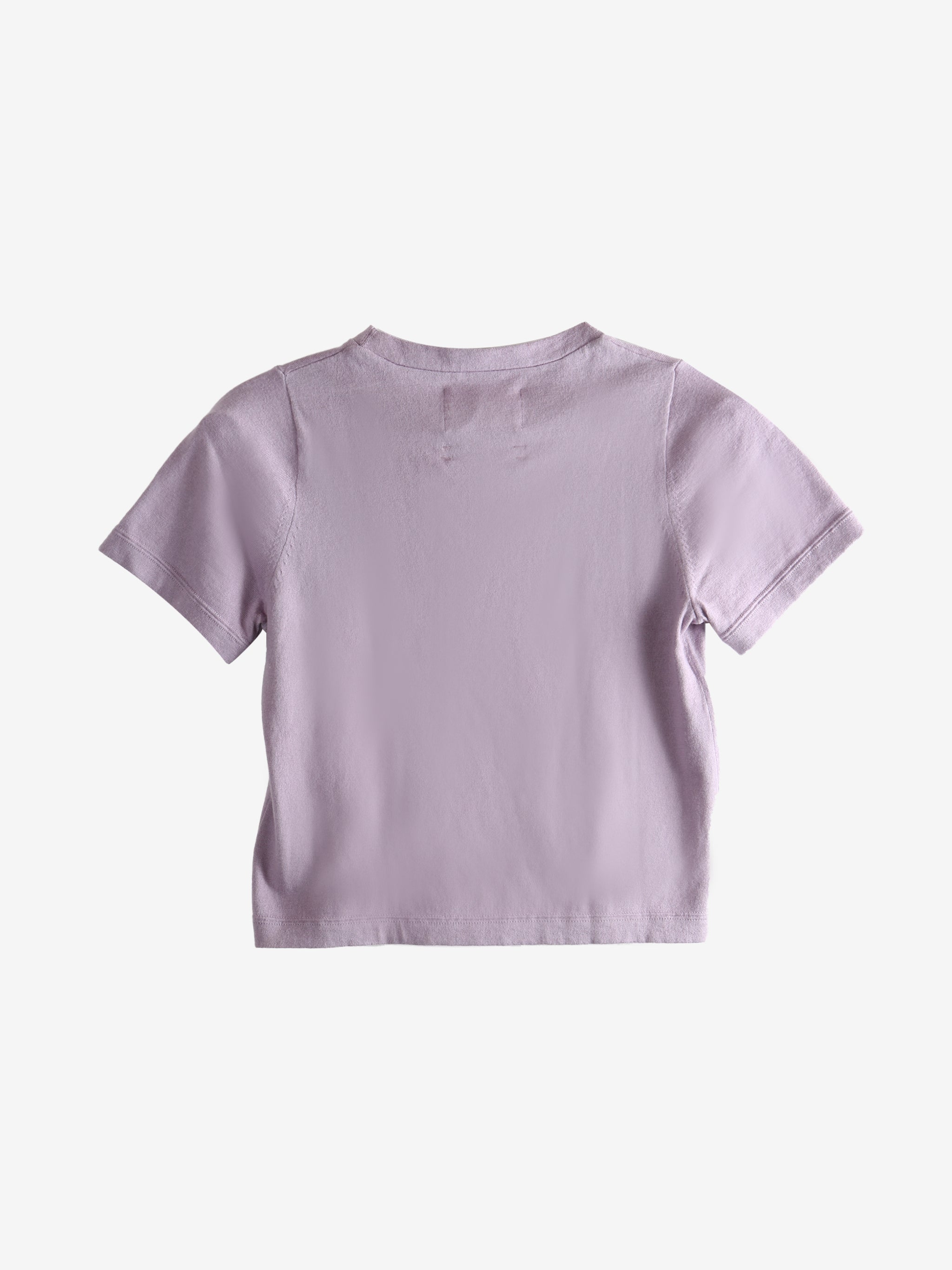 Purple T-shirt, back view