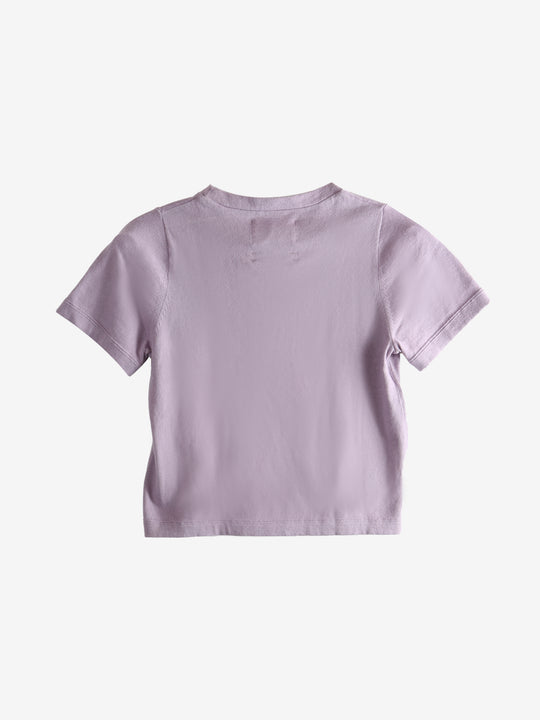 Purple T-shirt, back view