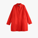Red coat, front view