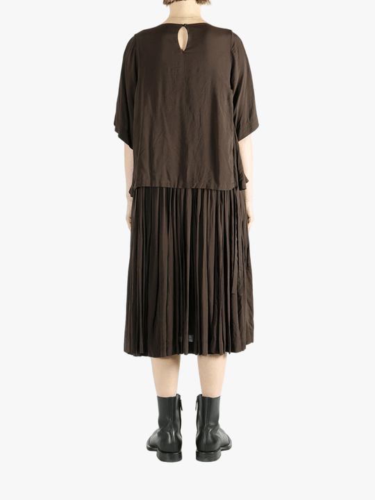 Brown dress,full body view