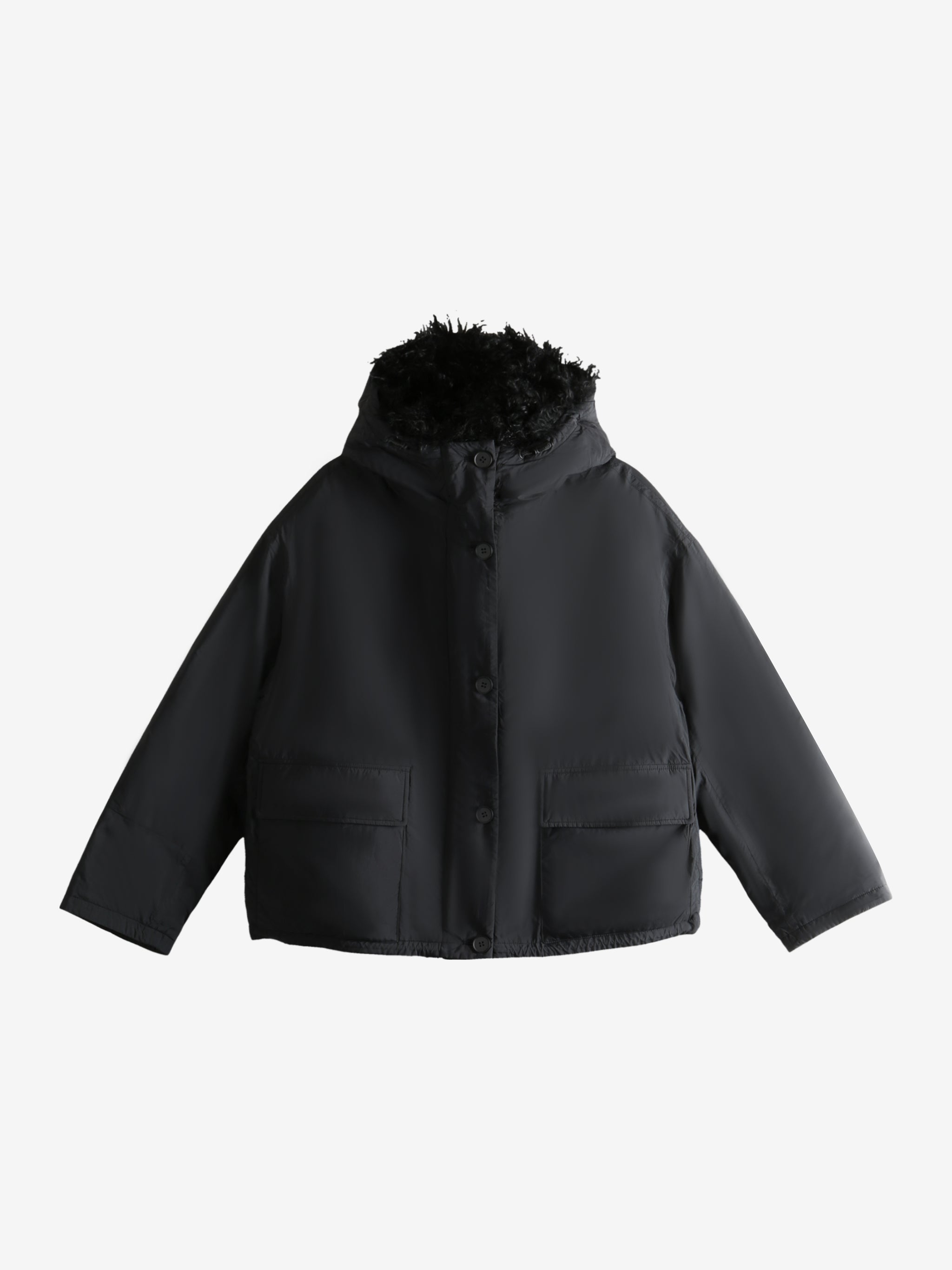 Black coat,front view