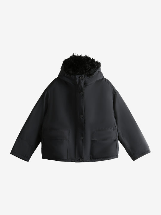 Black coat,front view