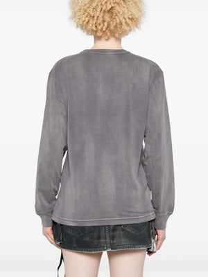 T BY ALEXANDER WANG - Women Essential Puff Logo Jersey Long Sleeve Tee