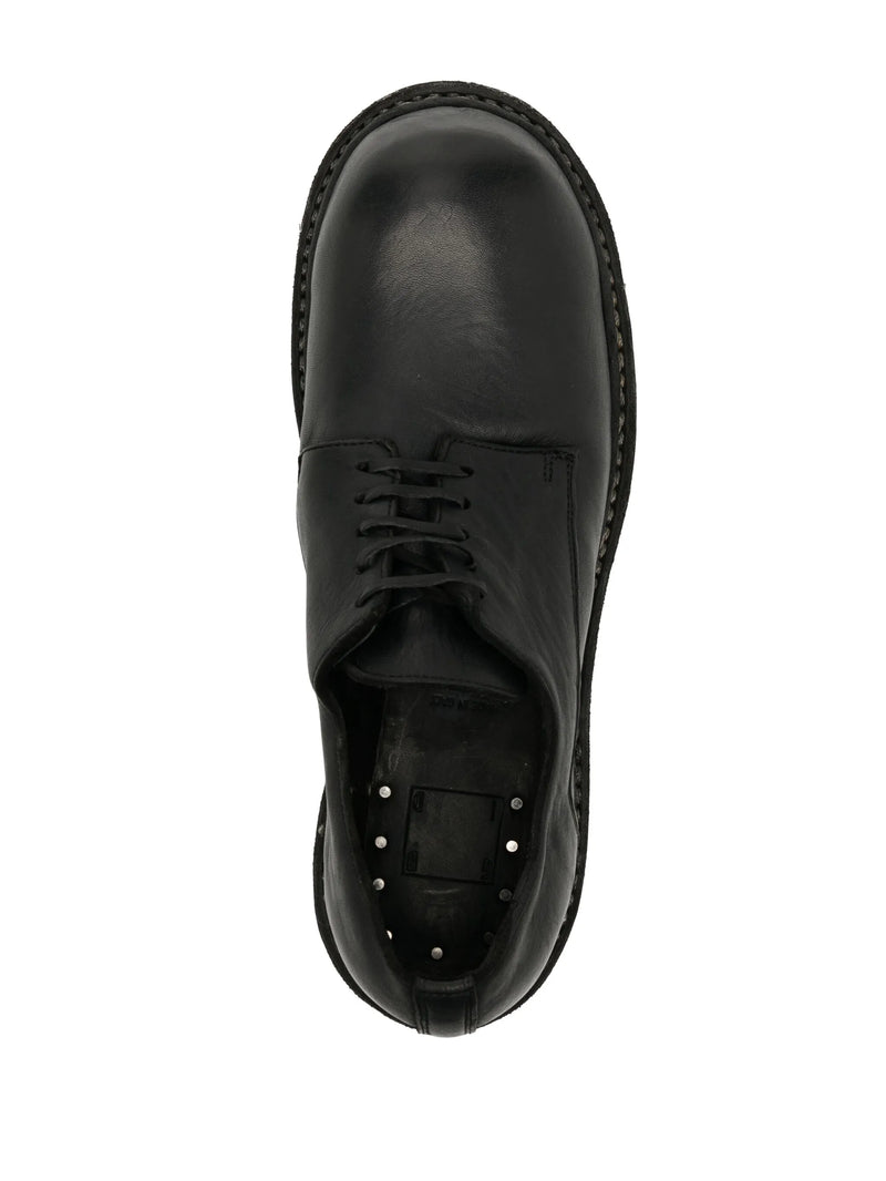 GUIDI - Men  Sole Rubber Laced Big Daddy Shoes