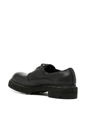 GUIDI - Men  Sole Leather Laced Big Daddy Shoes